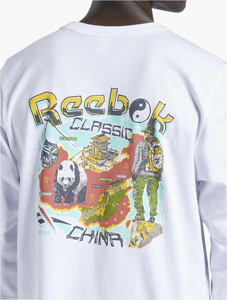 MyRunway | Shop Reebok White Long Sleeve T-Shirt for Men from